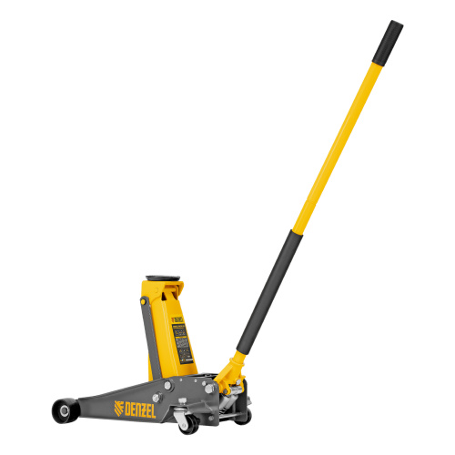 Домкрат гидравлический подкатной, 3 т, 125-470 мм, быстрый подъем, проф. Denzel по ценам производителя в Челябинске с доставкой по всей России