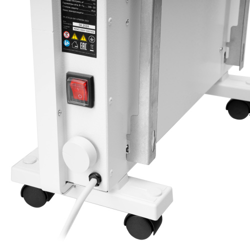 Конвектор электрический КМ-1000.1, 230 В, 1000 Вт, X-образный нагреватель, колеса, термостат MTX по ценам производителя в Челябинске с доставкой по всей России