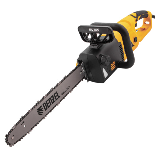 Пила цепная электрическая EDS-2000, 2 кВт,продольная, шина 40 см, шаг 3/8, паз 1.3 мм, 56 звеньев Denzel по ценам производителя в Челябинске с доставкой по всей России