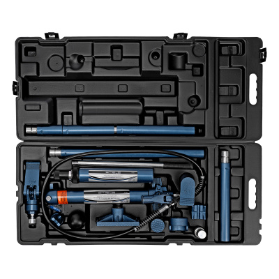 Растяжка гидравлическая, 10 т, набор из 17 предметов, 7 сменных насадок, в пластиковом кейсе на колесах Stels по ценам производителя в Челябинске с доставкой по всей России