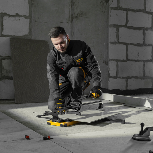 Плиткорез рельсовый 600х16мм, каретка на подш., стальная станина, усил. рукоятка-пенал Denzel по ценам производителя в Челябинске с доставкой по всей России