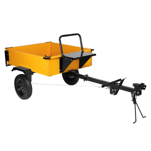 Прицеп для мотоблока TT-500, оцинк., груз. 500 кг, рег. сцепка, колеса 4.00-10, в упаковке Denzel по ценам производителя в Челябинске с доставкой по всей России