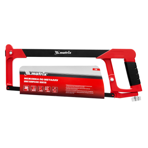 Ножовка по металлу, 300 мм, биметаллическое полотно, обрезиненная рукоятка Matrix по ценам производителя в Челябинске с доставкой по всей России