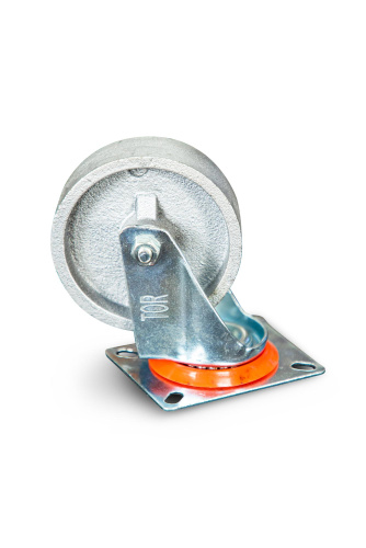 Колесо поворотное чугунное EM01 VKV 100 100 мм термостойкое по ценам производителя в Челябинске с доставкой по всей России