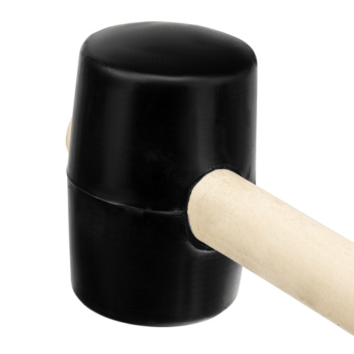 Киянка резиновая, 450 г, черная резина, деревянная рукоятка Sparta по ценам производителя в Челябинске с доставкой по всей России