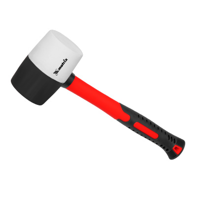 Киянка резиновая, 450 г, черно-белая резина, фибергласовая рукоятка Matrix по ценам производителя в Челябинске с доставкой по всей России