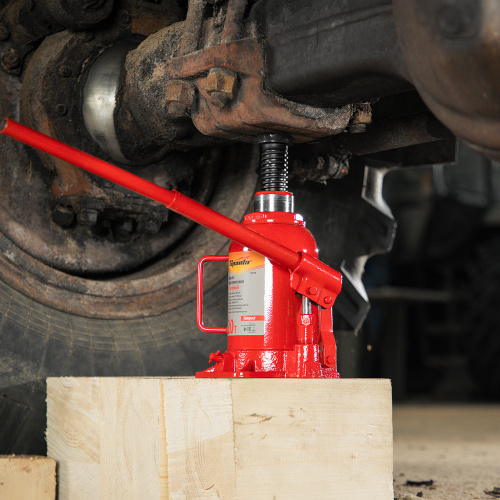 Домкрат гидравлический бутылочный 20 т, h подъема 215-405 мм Sparta Compact по ценам производителя в Челябинске с доставкой по всей России