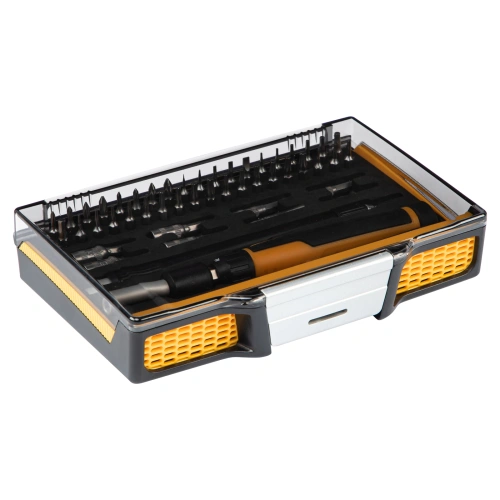 Отвертка с набором бит и торцевых головок для точных работ, гибкий привод, 48 шт, CrMo Denzel по ценам производителя в Челябинске с доставкой по всей России