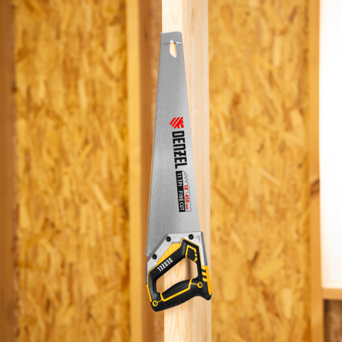 Ножовка по дереву, 450 мм, 11 TPI, зуб 3D, металлопластиковая рукоятка Denzel по ценам производителя в Челябинске с доставкой по всей России