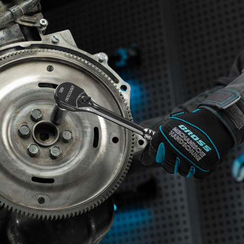 Ключ-трещотка 1/2", CrV, 120 зубьев, цельнометаллический, хром Gross по ценам производителя в Челябинске с доставкой по всей России