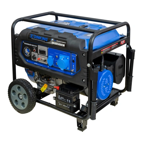Генератор бензиновый Dinking DKA8500EW (8,5кВт, электростартер, 17лс, колёса, АВР) по ценам производителя в Челябинске с доставкой по всей России
