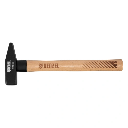 Молоток слесарный, 600 г, кованый квадратный боек, буковая рукоятка Denzel по ценам производителя в Челябинске с доставкой по всей России