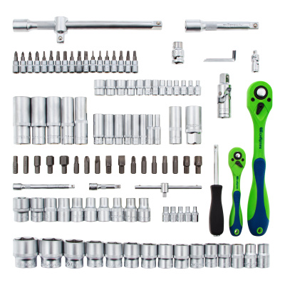 Набор инструментов 108 предметов, CrV, 1/2", 1/4" Сибртех по ценам производителя в Челябинске с доставкой по всей России