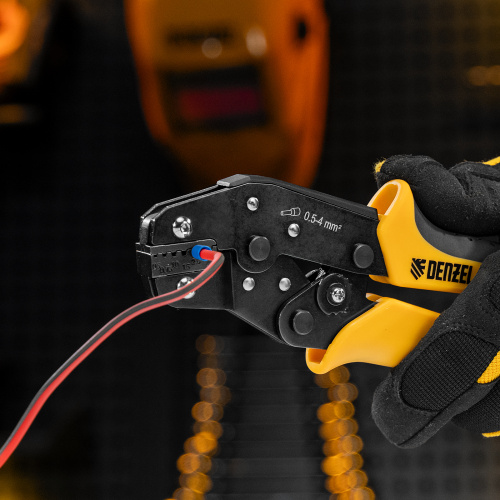 Клещи для обжима наконечников штыревых НШВ, НШВИ, НШВИ-2, 0,5-4 мм2 Denzel по ценам производителя в Челябинске с доставкой по всей России