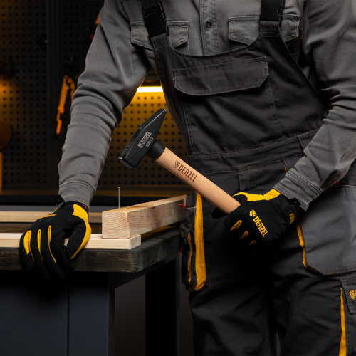 Молоток слесарный, 800 г, кованый квадратный боек, буковая рукоятка Denzel по ценам производителя в Челябинске с доставкой по всей России