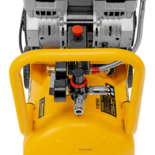 Компрессор безмасляный, малошумный DLS 1500/50, 1500 ВТ, 2x750, 50 л, 260 л/мин Denzel по ценам производителя в Челябинске с доставкой по всей России