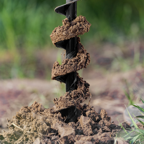 Шнек для грунта ER-80, диаметр 80 мм, длина 800 мм,соединение 20 мм, съемный нож Denzel по ценам производителя в Челябинске с доставкой по всей России