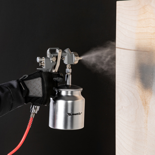 Набор пневмоинструмента, 5 предметов, быстросъемное соединение, краскораспылитель с нижним бачком Matrix по ценам производителя в Челябинске с доставкой по всей России