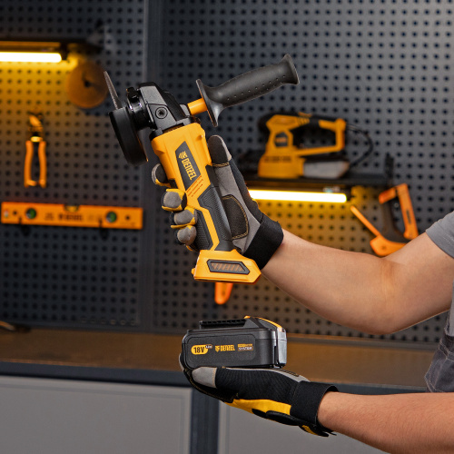 Машина углошлифовальная аккумуляторная бесщет. BLG-IB-18-125-4, Li-ion, 18 В Denzel по ценам производителя в Челябинске с доставкой по всей России