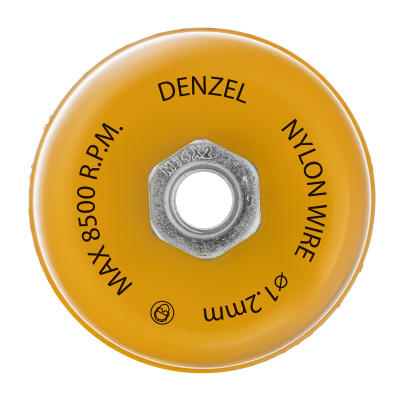 Щетка для УШМ, 100 мм, Чашка, нейлоновая щетина, М14 Denzel по ценам производителя в Челябинске с доставкой по всей России