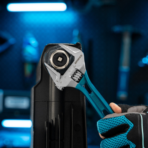 Ключ разводной 200 мм, CrV, облегченный Gross по ценам производителя в Челябинске с доставкой по всей России