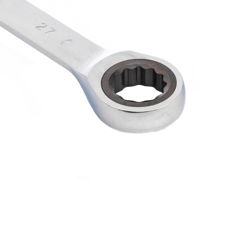 Ключ комбинированный трещоточный, 27 мм, CrV, зеркальный хром Matrix по ценам производителя в Челябинске с доставкой по всей России