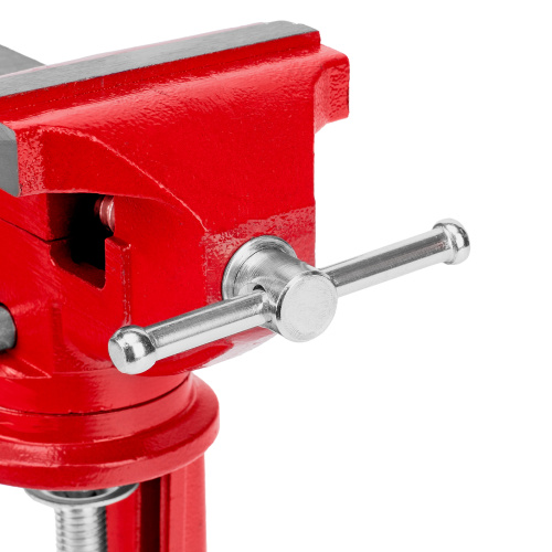 Тиски слесарные, 80 мм, настольные, поворотные, c наковальней MTX по ценам производителя в Челябинске с доставкой по всей России