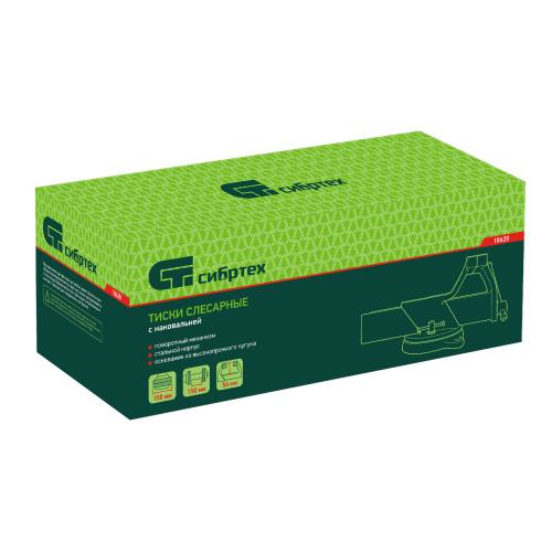 Тиски слесарные, 150 мм, стальные, поворотные Сибртех по ценам производителя в Челябинске с доставкой по всей России