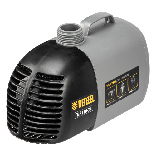 Насос фонтанный FNP110-34, 112 Вт, подъем 3,4 м, 3400 л/ч, колокольчик/каскад/гейзер Denzel по ценам производителя в Челябинске с доставкой по всей России