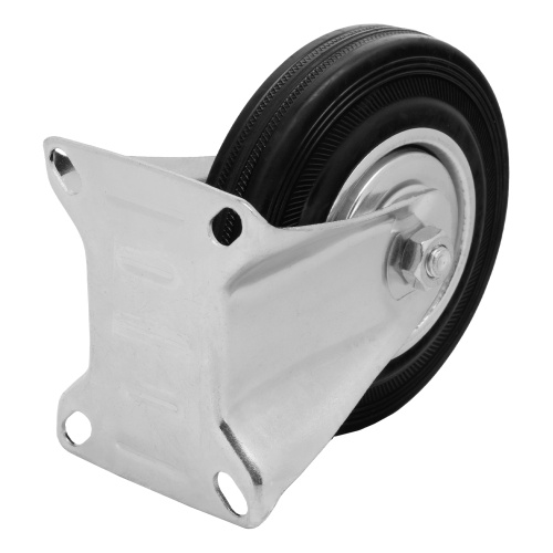 Колесо неповоротное D 125 мм, крепление  платформенное Сибртех по ценам производителя в Челябинске с доставкой по всей России