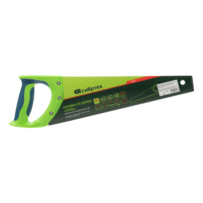 Ножовка по дереву "Зубец", 350 мм, 7-8 TPI, каленый зуб 2D, защитное покрытие, двухкомпонентная рукоятка Сибртех по ценам производителя в Челябинске с доставкой по всей России