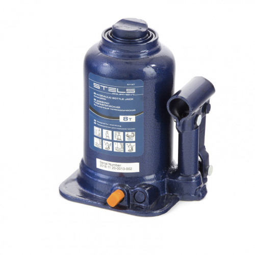 Домкрат гидравлический бутылочный телескопический, 8 т, подъем 170-430 мм Stels по ценам производителя в Челябинске с доставкой по всей России