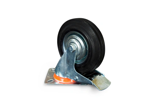 Колесо поворотное резина SRCLb 55 125 мм с тормозом (N) по ценам производителя в Челябинске с доставкой по всей России