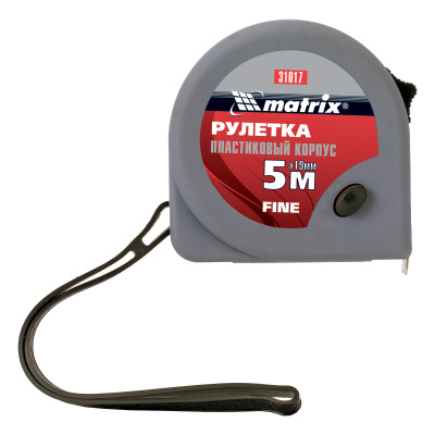 Рулетка Fine,5 м х 19 мм,пластиковый корпус Matrix по ценам производителя в Челябинске с доставкой по всей России