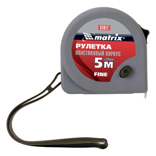 Рулетка Fine,5 м х 19 мм,пластиковый корпус Matrix по ценам производителя в Челябинске с доставкой по всей России