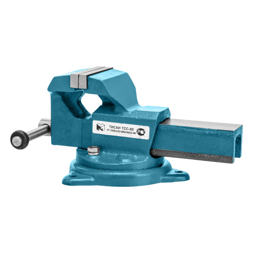 Тиски слесарные, 80 мм, поворотные (Глазов) по ценам производителя в Челябинске с доставкой по всей России