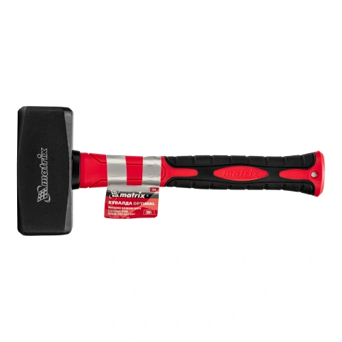 Кувалда optimal, 2000 г, фибергласовая обрезиненная рукоятка Matrix по ценам производителя в Челябинске с доставкой по всей России