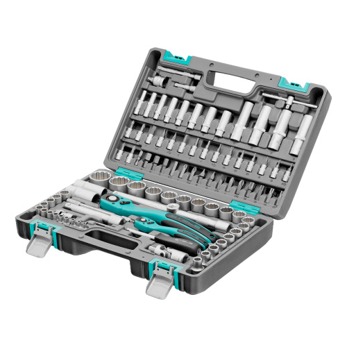 Набор инструментов 1/2", 1/4", CrV, 12 гранные головки, пластиковый кейс, 94 предмета Stels по ценам производителя в Челябинске с доставкой по всей России