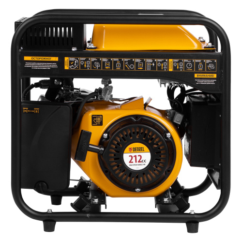 Генератор инверторный GT-3500iF, 3.5 кВт, 230 В, бак 5 л, открытый корпус, ручной старт Denzel по ценам производителя в Челябинске с доставкой по всей России