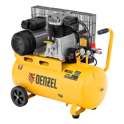 Компрессор воздушный BCI2300/50, ременный привод, 2.3 кВт, 50 литров, 400 л/мин Denzel по ценам производителя в Челябинске с доставкой по всей России