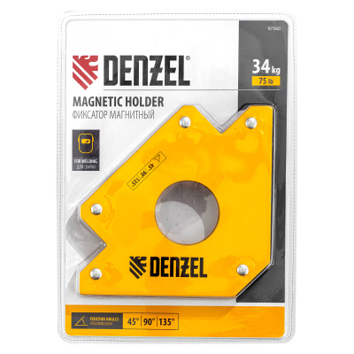 Фиксатор магнитный для сварочных работ усилие 75 LB Denzel по ценам производителя в Челябинске с доставкой по всей России