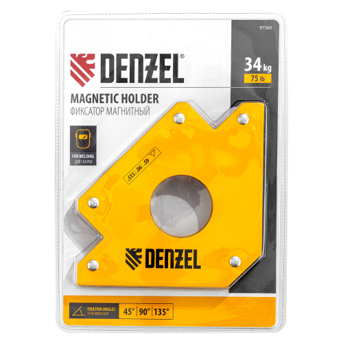 Фиксатор магнитный для сварочных работ усилие 75 LB Denzel по ценам производителя в Челябинске с доставкой по всей России