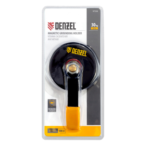 Клемма заземления магнитная для сварочных работ 65 LB Denzel по ценам производителя в Челябинске с доставкой по всей России