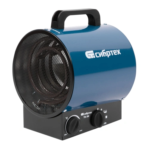 Тепловая пушка ТВ-3М (тепловентилятор), 230 В, 3 режима: вентилятор/1500 Вт /3000 Вт Сибртех по ценам производителя в Челябинске с доставкой по всей России