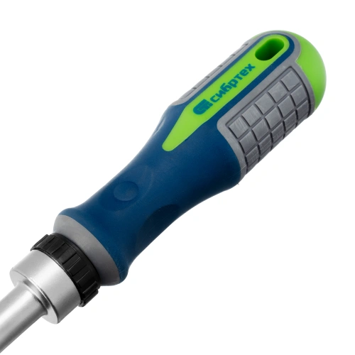 Отвертка реверсивная с набором бит и торцевых головок, 25 шт, CrV, чехол Сибртех по ценам производителя в Челябинске с доставкой по всей России