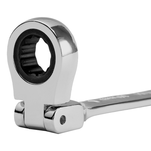 Ключ комбинированный трещоточный, 10 мм, CrV, шарнирный, зеркальный хром Matrix Professional по ценам производителя в Челябинске с доставкой по всей России