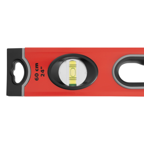 Уровень алюминиевый, 600 мм, 3 глазка, ударопрочные заглушки, двухкомпонентные ручки Matrix ProFI по ценам производителя в Челябинске с доставкой по всей России