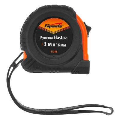Рулетка Elastica,3 м х 16 мм,обрезиненный корпус Sparta по ценам производителя в Челябинске с доставкой по всей России