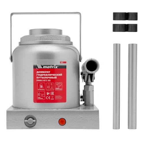 Домкрат гидравлический бутылочный, 50 т, h подъема 236-356 мм Matrix по ценам производителя в Челябинске с доставкой по всей России