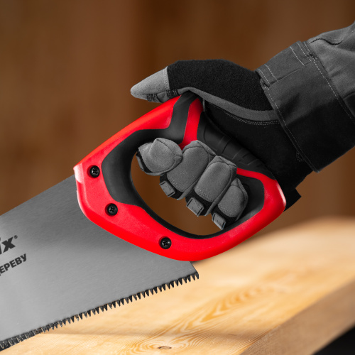 Ножовка по дереву, 500 мм, 7-8 TPI, зуб-3D, каленый зуб, двухкомпонентная рукоятка Matrix по ценам производителя в Челябинске с доставкой по всей России